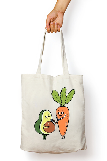 Good fat: : Tote Bag with Zipper