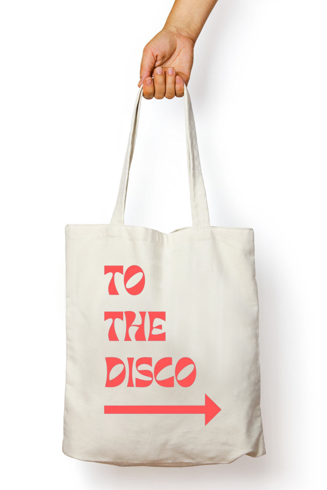 Disco Night: Tote Bag with Zipper