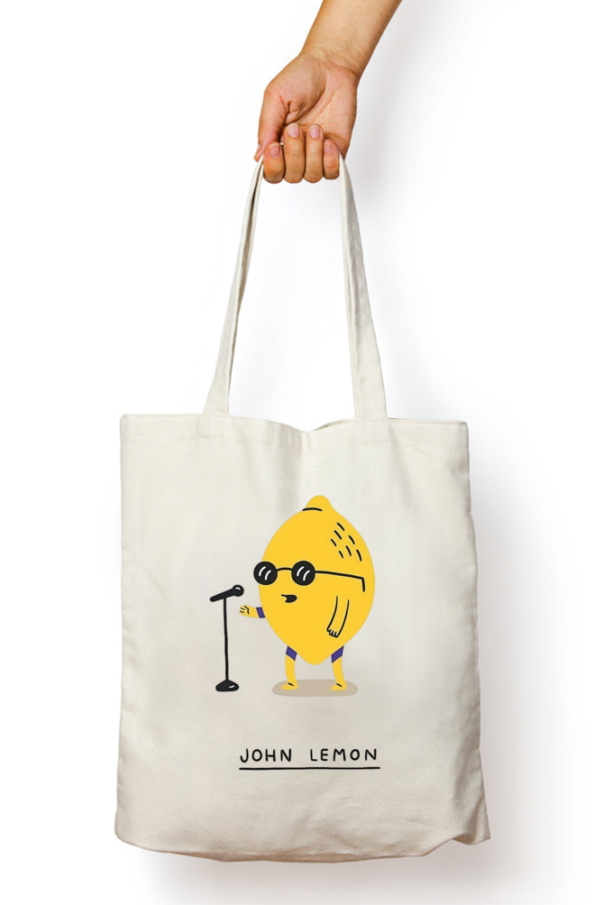 John Lemon: Tote Bag with Zipper