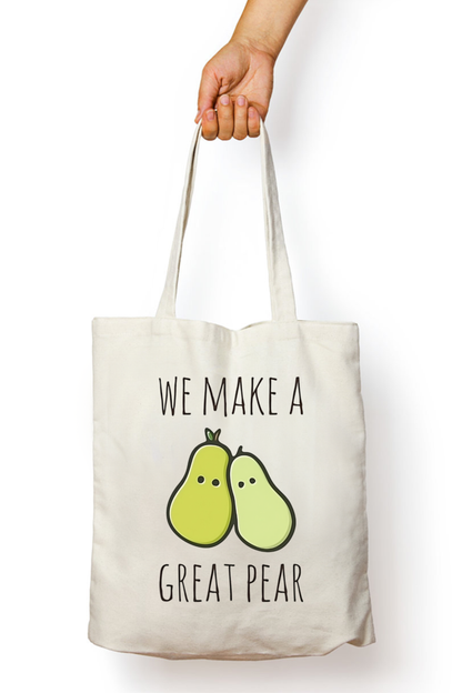 Great Pear: Tote Bag with Zipper