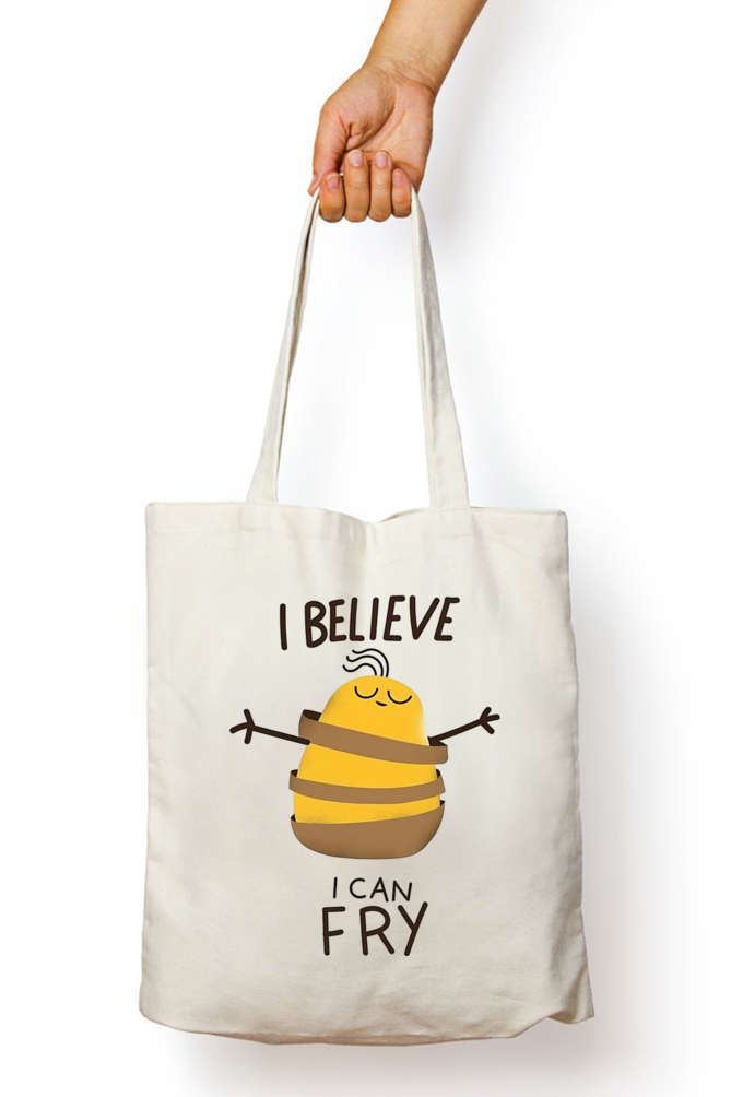 Fry me: Tote Bag with Zipper