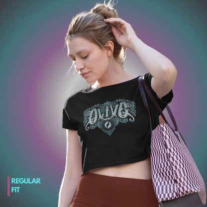 Alive: Black Crop Top