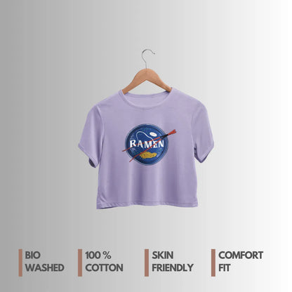 Ramen : Lavender Crop Top