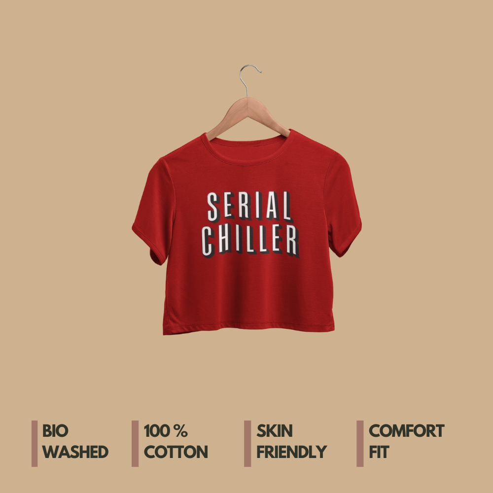 Chiller : Red Crop Top