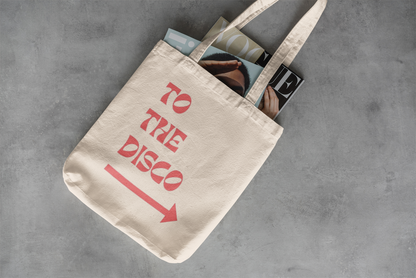 Disco Night: Tote Bag with Zipper