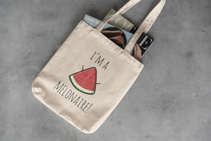 Melonaire: Tote Bag with Zipper