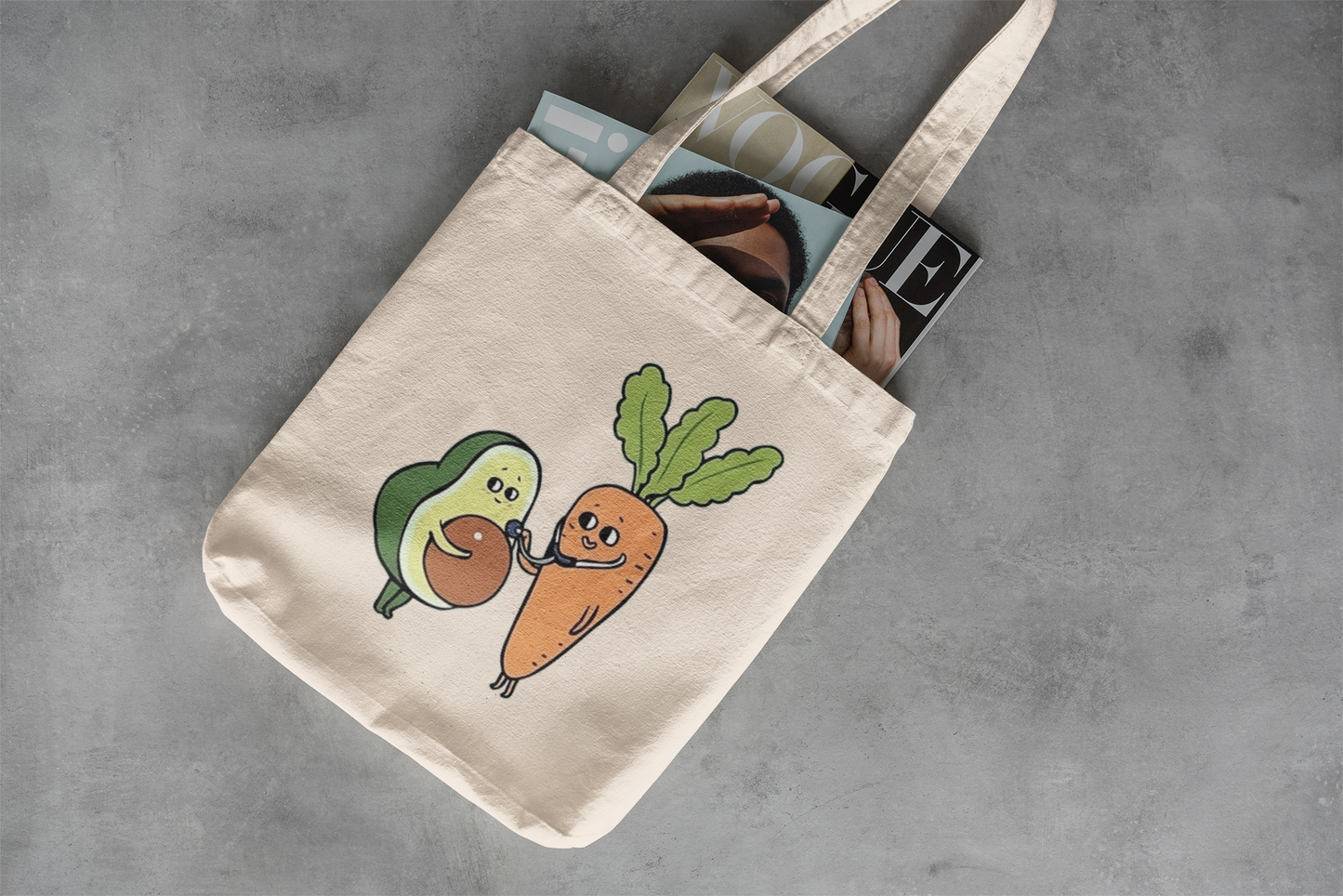 Good fat: : Tote Bag with Zipper